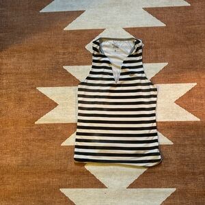 Nike medium Dri-Fit black and white striped tank